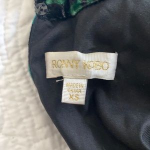 Ronny Kobo Crushed Velvet Mini Dress